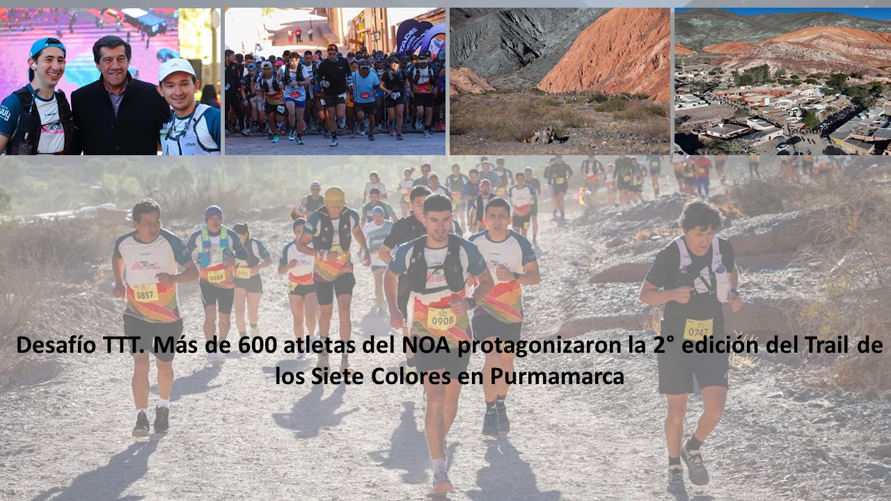 Atletas de Jujuy, Salta y Tucumán compitieron en la segunda edición del Trail de los Siete Colores en Purmamarca