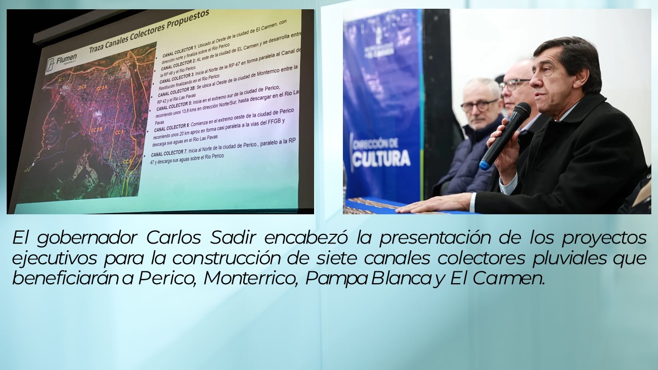 Avanza una solución histórica para los Valles: presentaron los proyectos ejecutivos de los canales colectores
