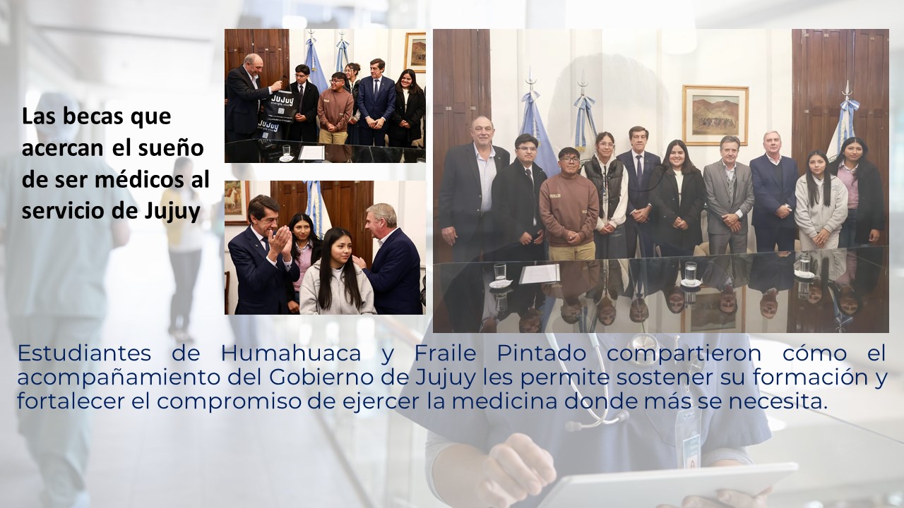 becas que acercan el sueño de ser médicos al servicio de Jujuy