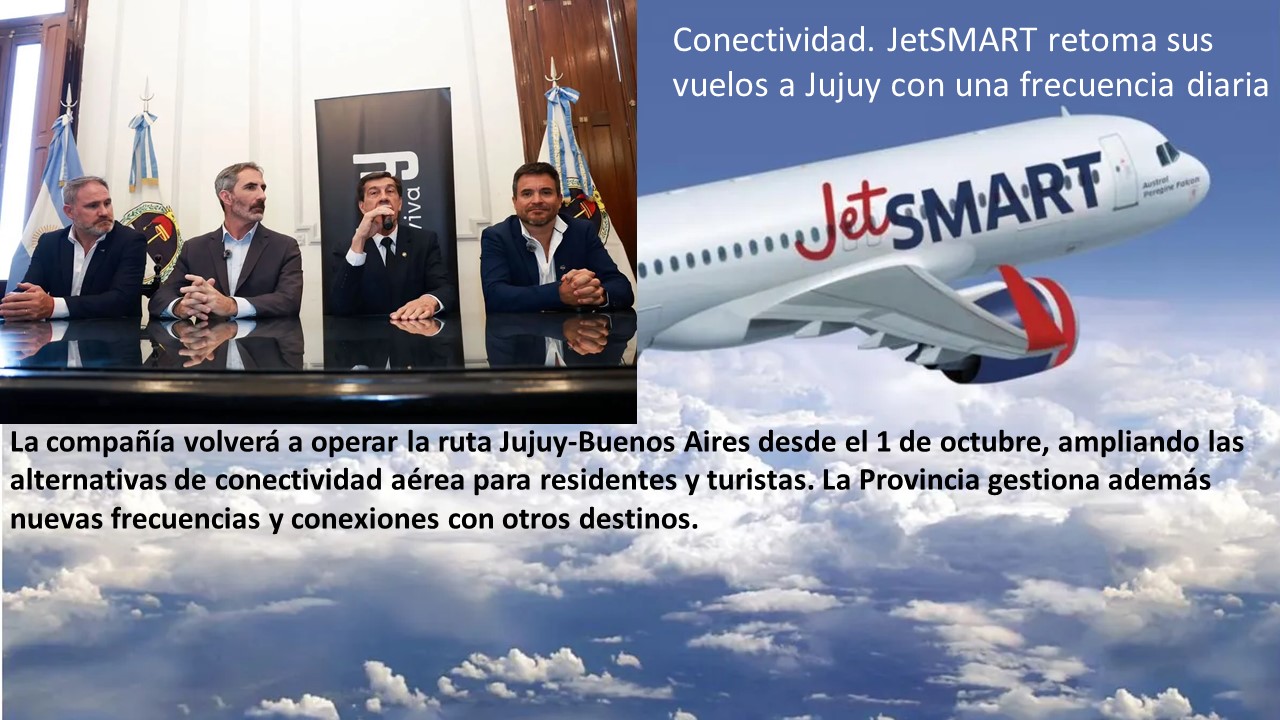 JetSMART retoma sus vuelos a Jujuy con una frecuencia diaria