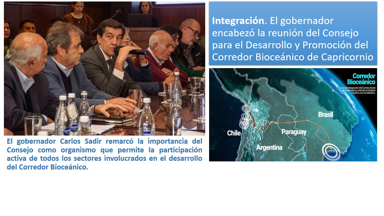 Reunión del Consejo para el Desarrollo y Promoción del Corredor Bioceánico de Capricornio