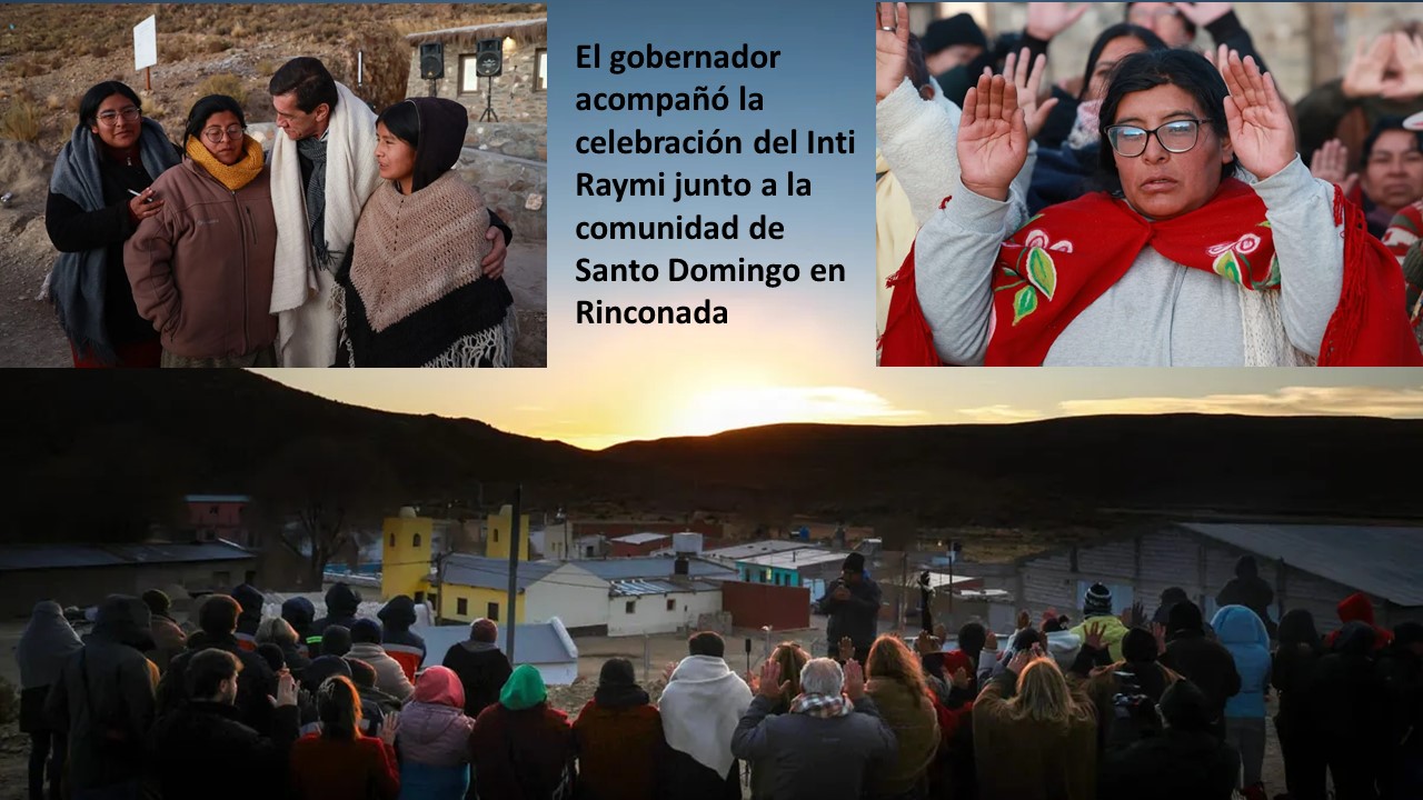 Sadir. El gobernador acompañó la celebración del Inti Raymi junto a la comunidad de Santo Domingo en Rinconada