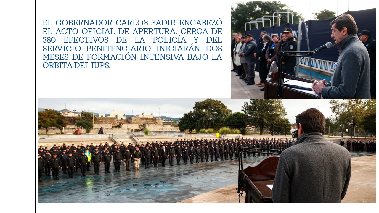 Sadir lanzó la segunda cohorte de capacitación para el ascenso de las fuerzas de seguridad