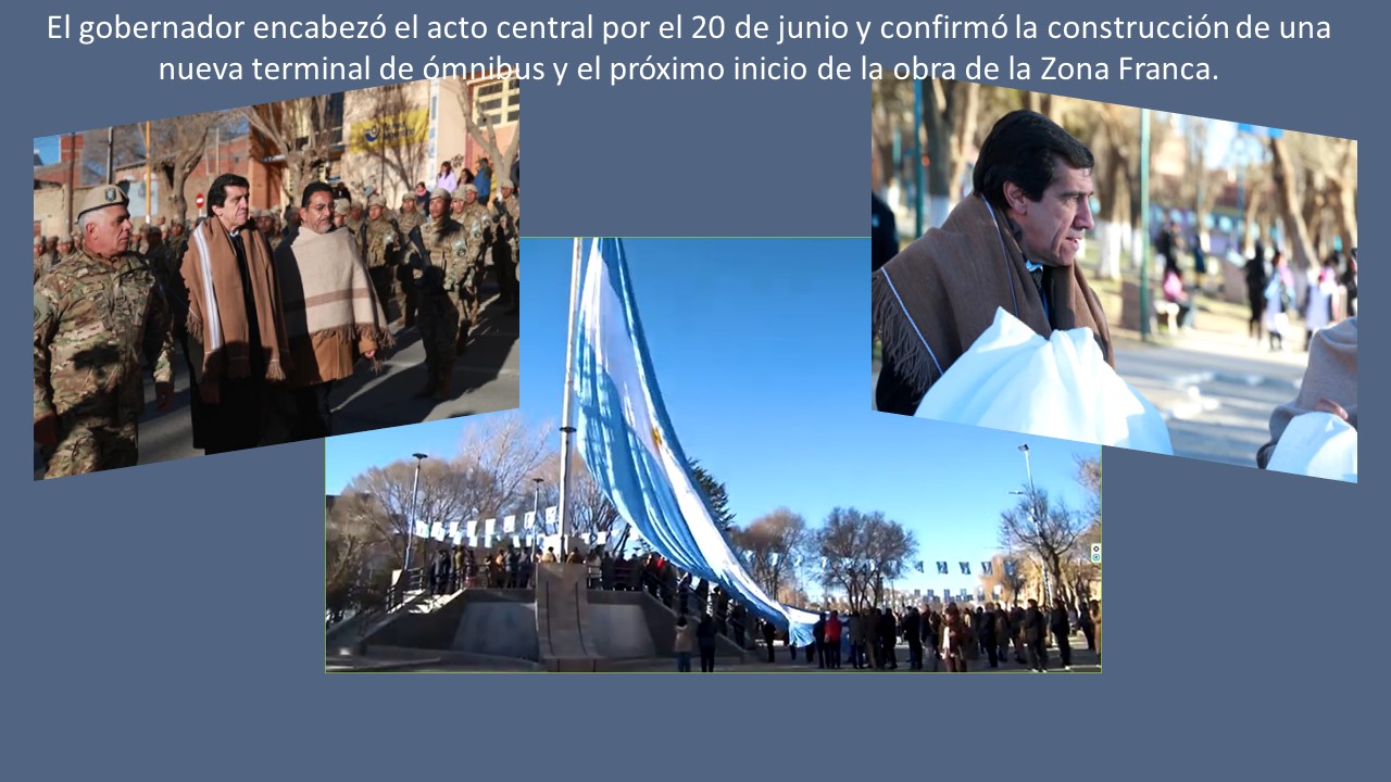 Sadir presidió los actos por el Día de la Bandera y anunció obras estratégicas para La Quiaca